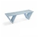 preview thumbnail 3 of 12, Wood Backless Bench, Modern style L 54" x15" deep x 17" Tall Shipmate Blue