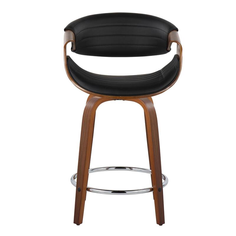 Carson Carrington Kanteborg 24" Fixed-Height Counter Stool with Round Footrest (Set of 2)