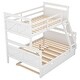 preview thumbnail 7 of 20, Kids and Baby Twin Over Full Bunk Bed With Ladder,Twin Size Trundle