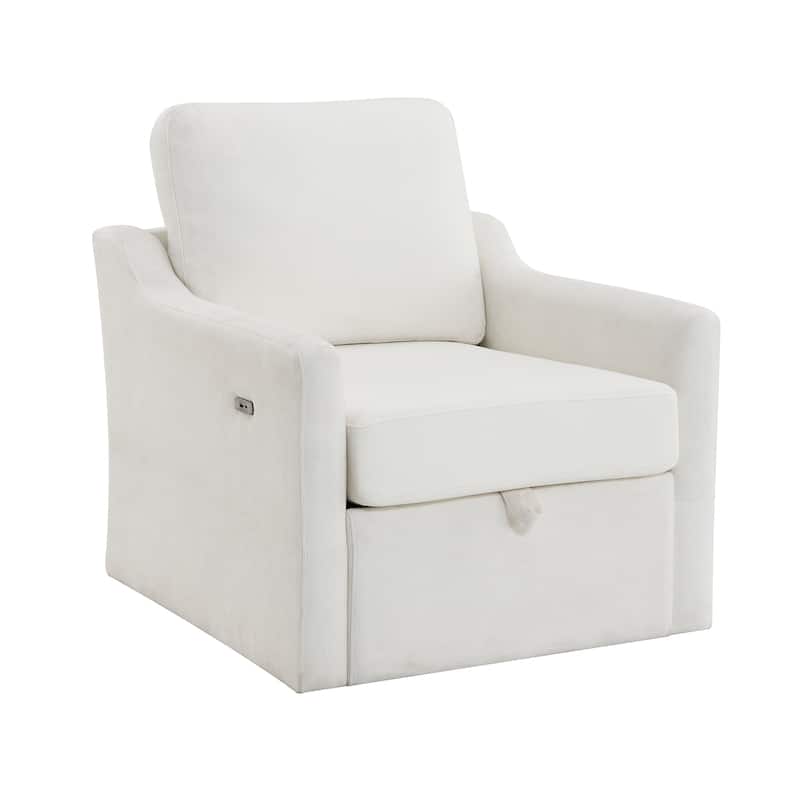 Swivel Arm Chair with Soft Chenille Fabric, Comfy Accent Chair for Living Room. Bedroom .Reading Waitingroom