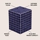 preview thumbnail 18 of 56, Callista Modern Ceramic Tiled Cube Side Table, Square Mosaic Pedestal Accent End Table for Living Room Bedroom - 14 X 14 X 18