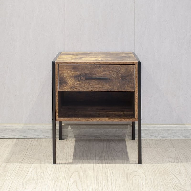 Rustic Brown 6 Drawer Dresser or Set of 2 Nightstands