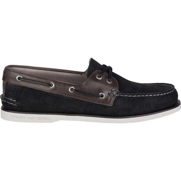 black and gold sperrys