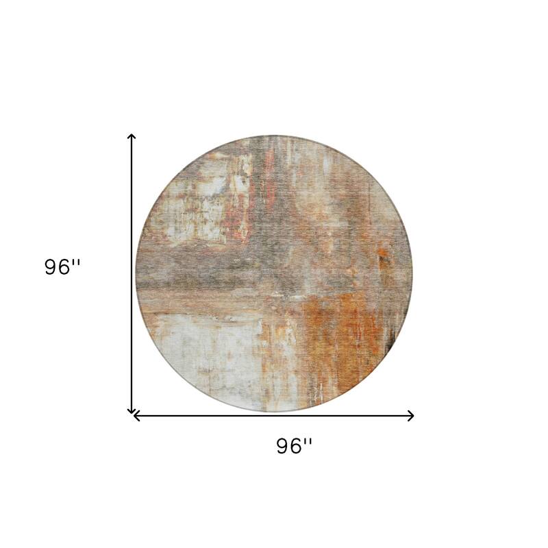 HomeRoots Abstract Transitional Rectangle Outdoor Rug