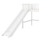 preview thumbnail 10 of 24, Twin Size Low Loft Bed with Ladder and Slide,Cottage Style Wooden Bed