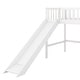 preview thumbnail 10 of 11, White Twin Size Wood Low Loft Bed with Ladder and Slide for Kids, Boys and Girls