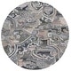 preview thumbnail 80 of 82, SAFAVIEH Handmade Marquee Nazeli Rug 6' Round - Light Green/Beige