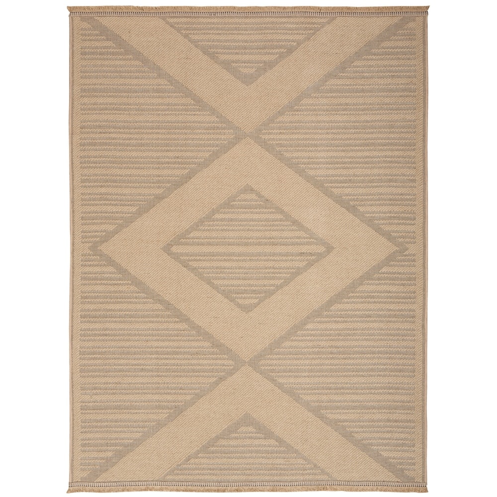 Nourison Washable Indoor Geometric Jute Area Rug