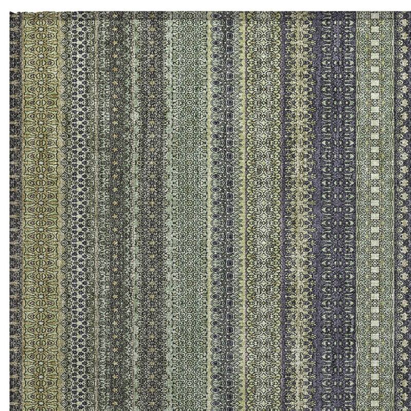 Tax Stripe Weather Resistant Timeless Fusion Outdoor Rug