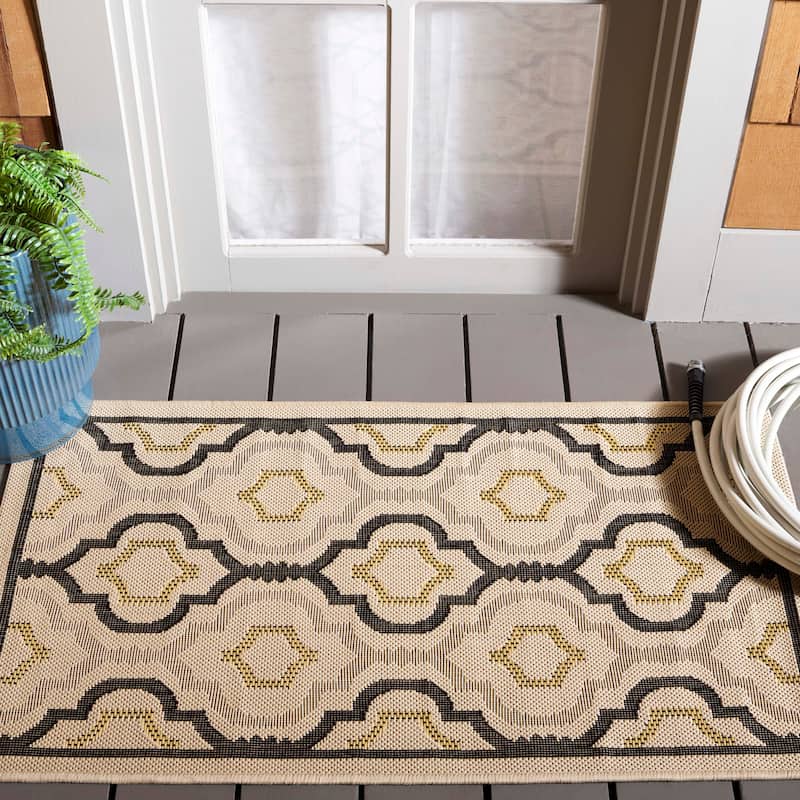 SAFAVIEH Courtyard Oyvor Indoor/ Outdoor Waterproof Patio Backyard Rug