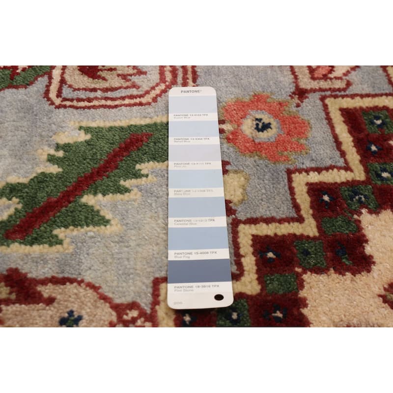ECARPETGALLERY Hand-knotted Serapi Heritage Light Blue Wool Rug - 9'11 x 13'10