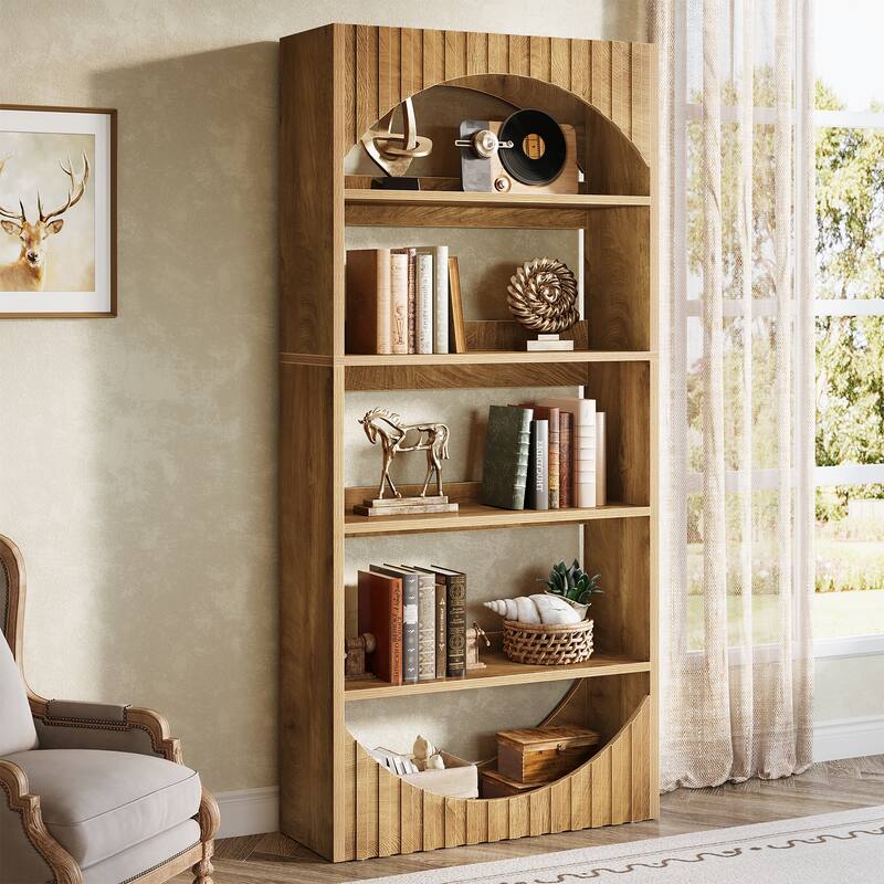 5-Tier Tall Bookshelf