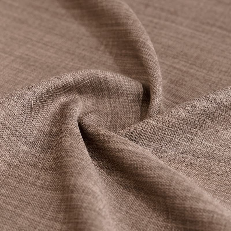 Exclusive Fabrics Grommet Textured Faux Linen Room Darkening Curtains for Bedroom & Living Room Curtains (1 Panel)