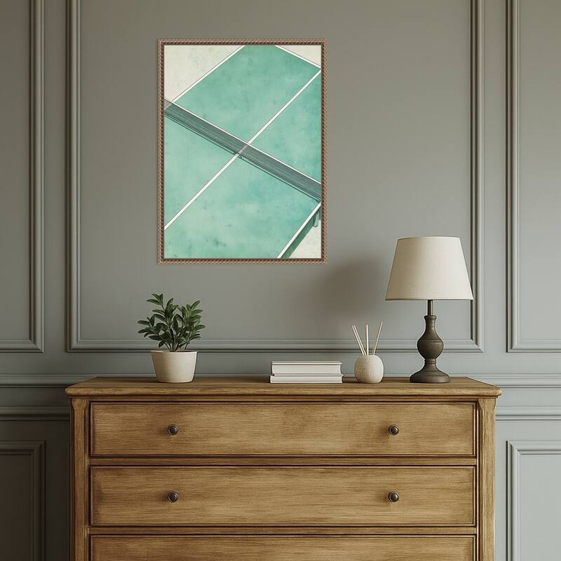 Ping Pong Table by Andreas Magnusson (18 x 24 in.), Framed Canvas Wall Art Print