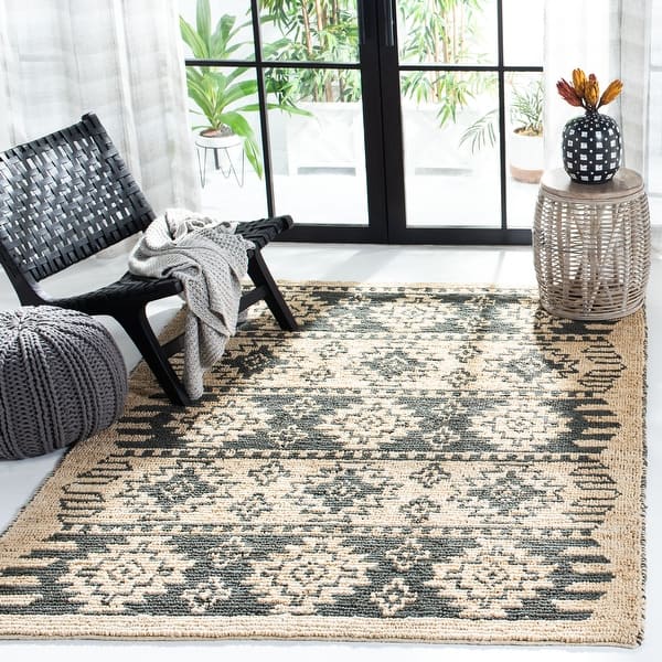 SAFAVIEH Handknotted Bohemian Katharina Boho Jute Rug Bed Bath