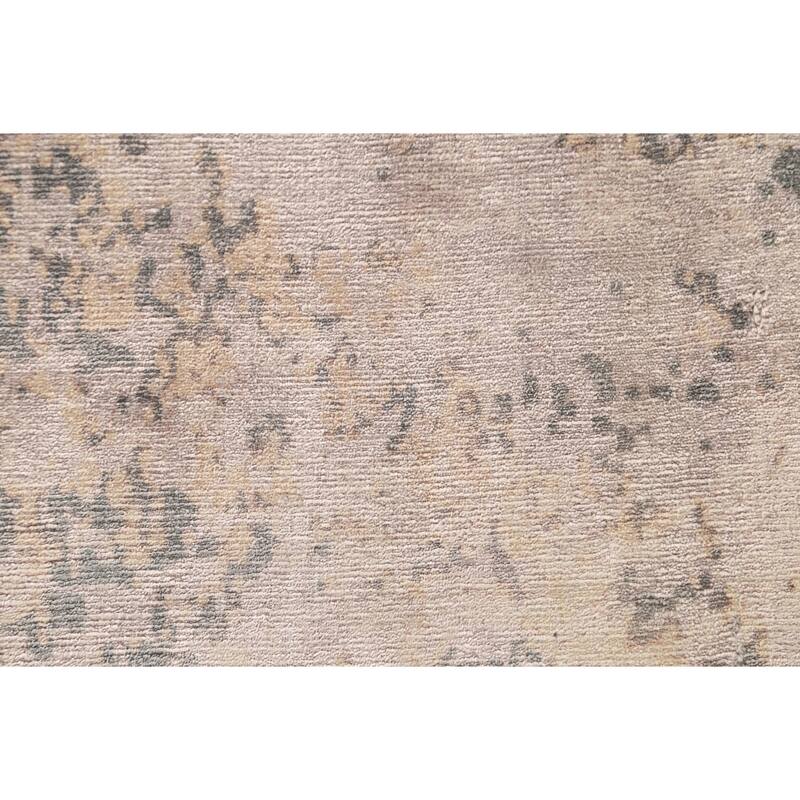 Multi-Color Abstract / Modern Rug Handmade Contemporary Wool Carpet - 6'2"x 9'9"