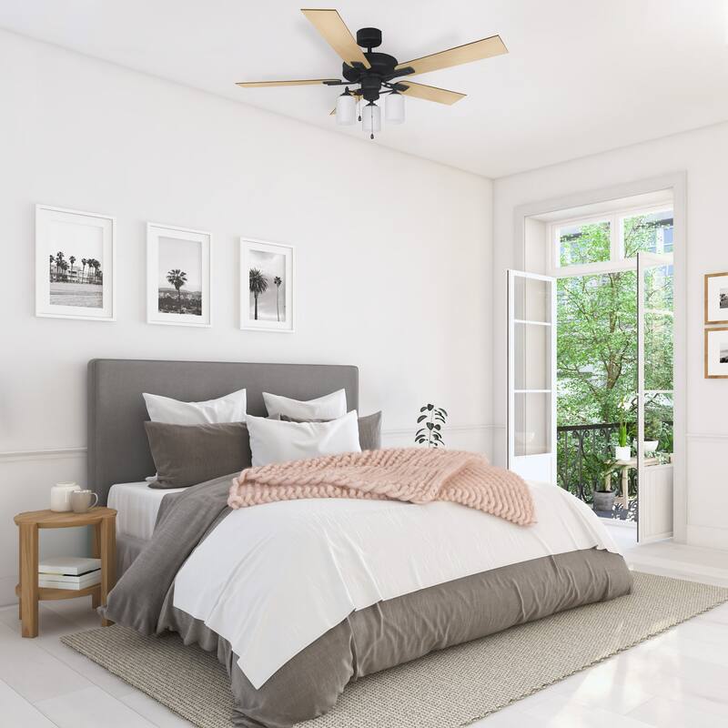 Design House Aubrey 52" 5 Blade LED Ceiling Fan with Pull Chain