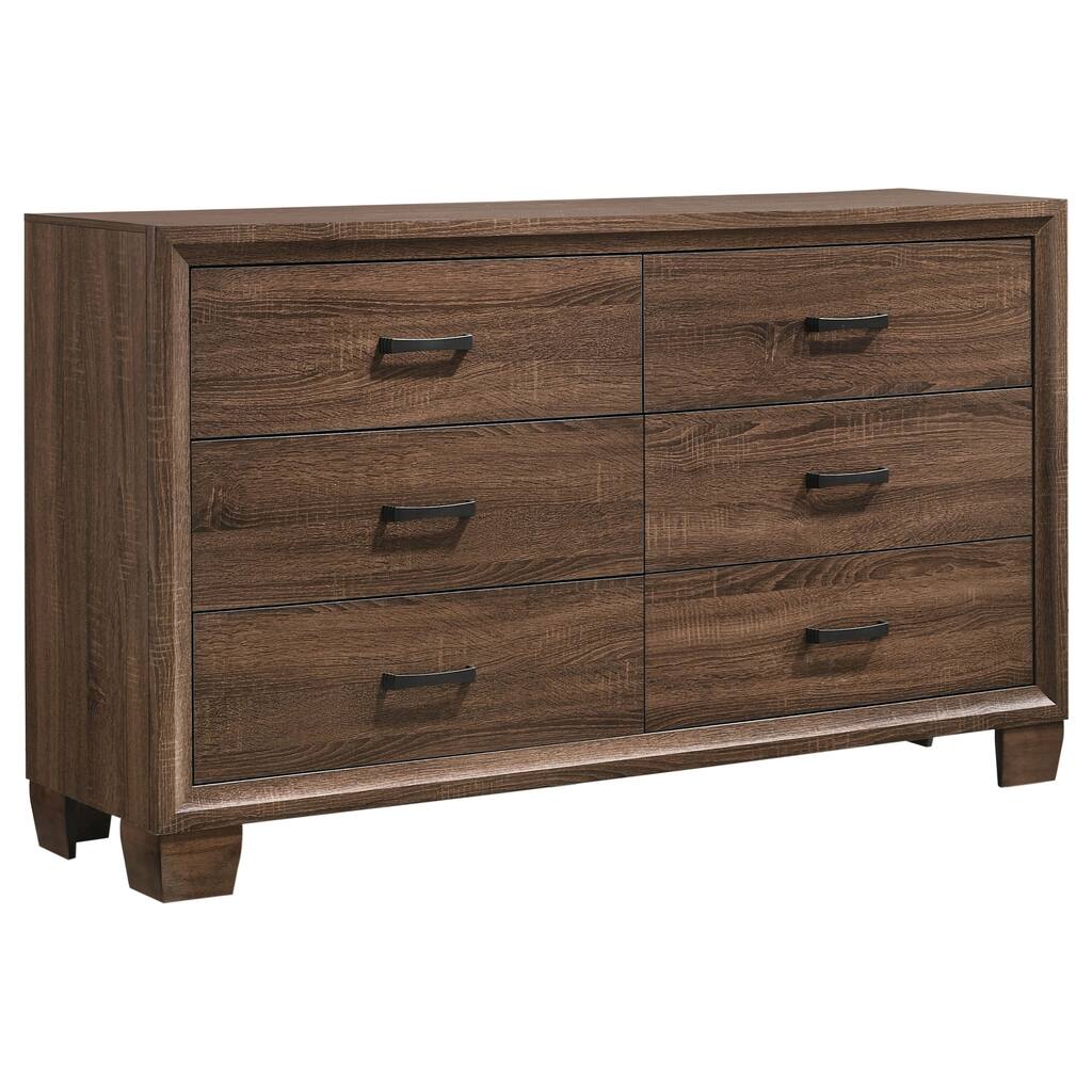 warm brown dresser Glenwood Warm Brown 6-Drawer Dresser main image 0
