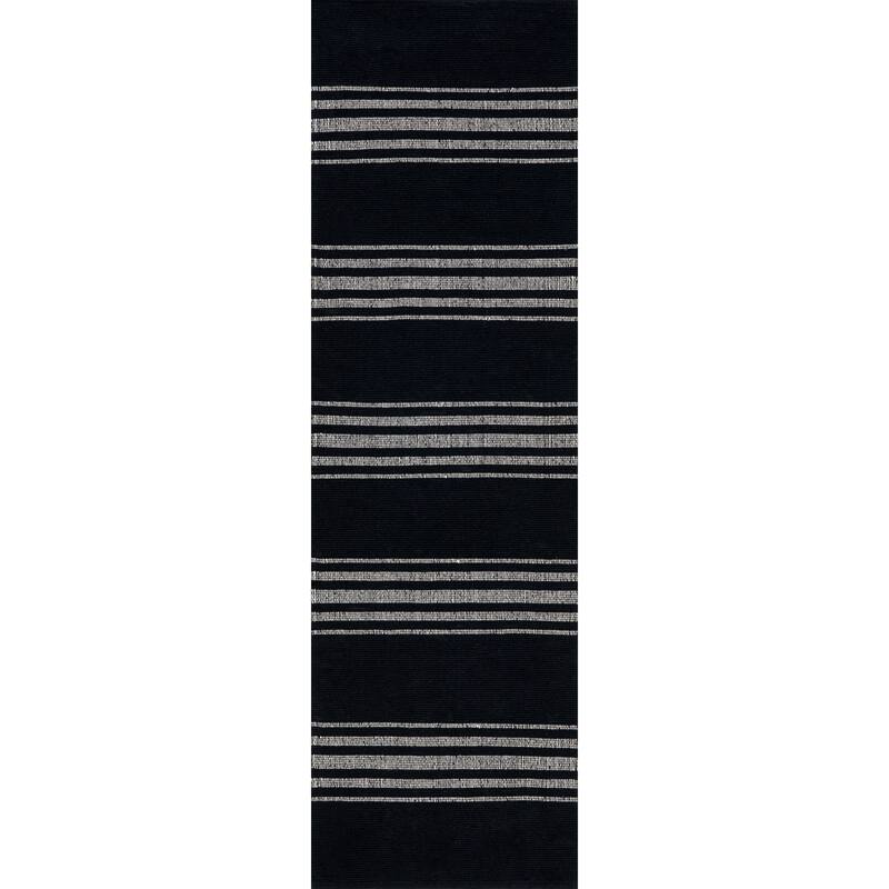 Bergamot Striped Cotton Area Rug