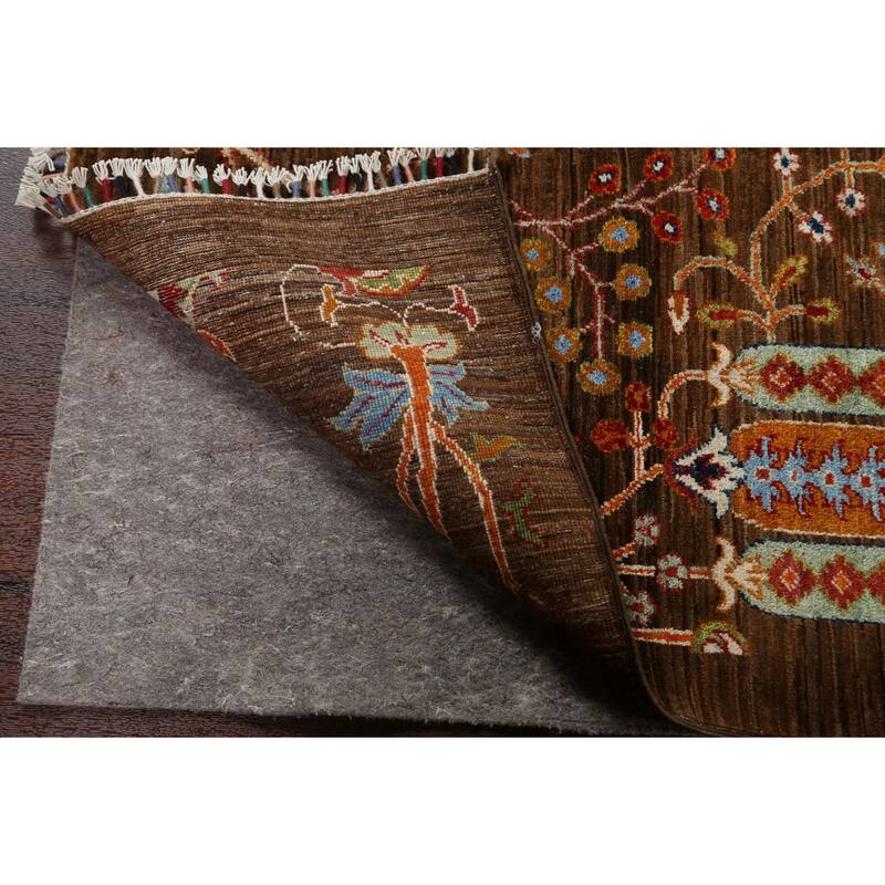 Vegetable Dye Floral Ziegler Oriental Area Rug Handmade Wool Carpet - 5'4" x 7'10"