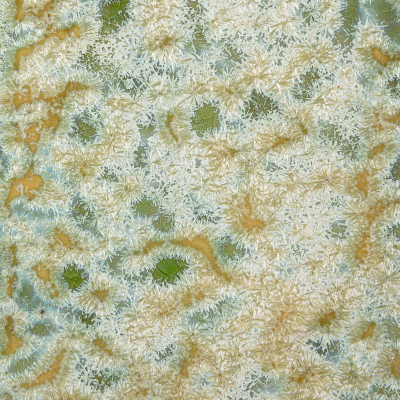 Stoneware Platter with Reactive Crackle Glaze