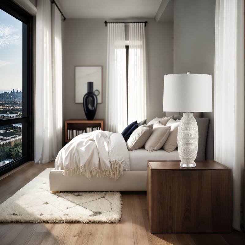 Everren Sereno 30.0" Height Table Lamps, White