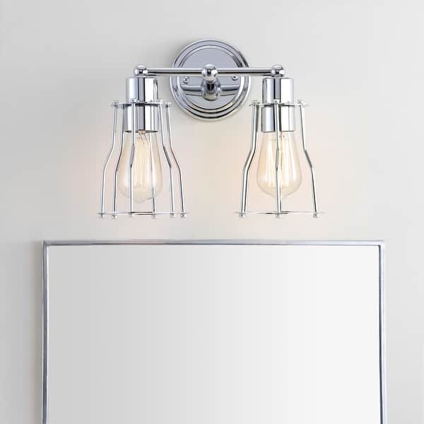 slide 2 of 84, Evelyn Metal Vanity Light, by JONATHAN Y 2-Light - Chrome