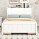 preview thumbnail 24 of 32, Wood Platform Beds Frame Full Size Storage Bed with Storage Shelves Headboard and 4 Drawers, Support Slats, Space Saving Storage