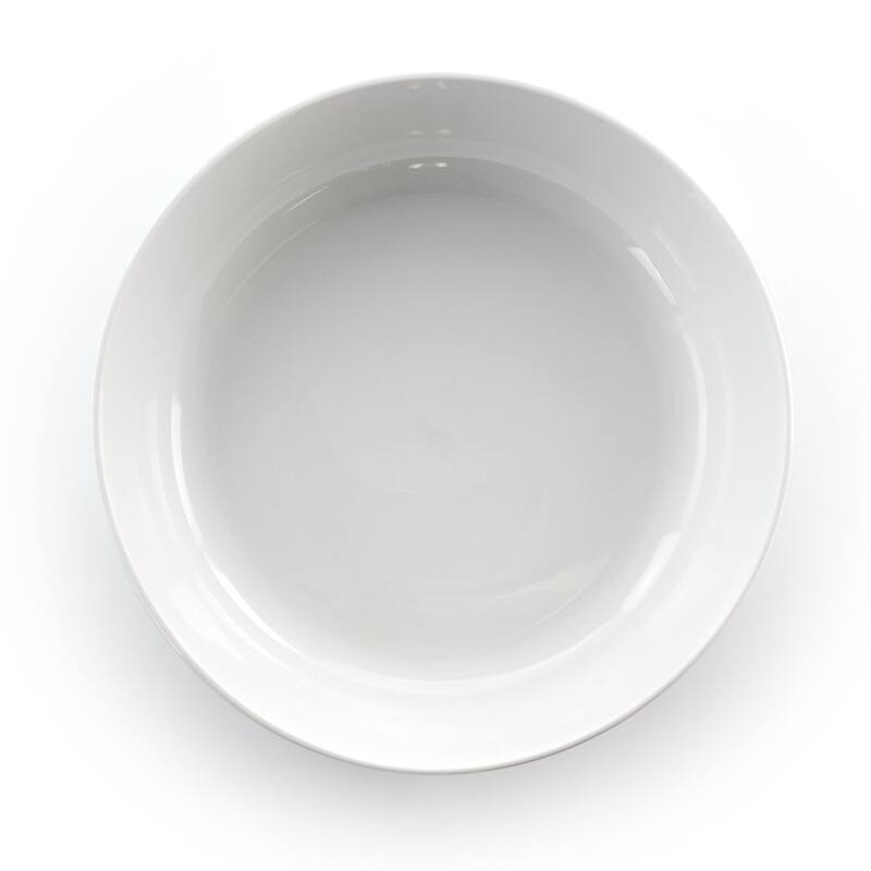 Arnold 18 Piece Set with 2 Large Serving Bowls in Porcelain
