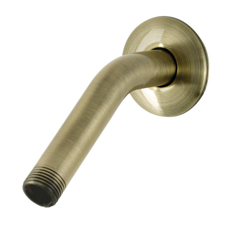 Kingston Brass AquaElements 6-Inch Shower Arm with Flange - Antique Brass
