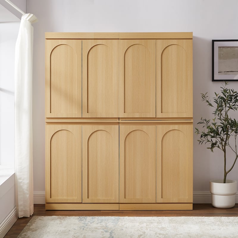 Crosley Marco 2-Piece Kitchen Pantry Storage Cabinet Set- 2 Pantries