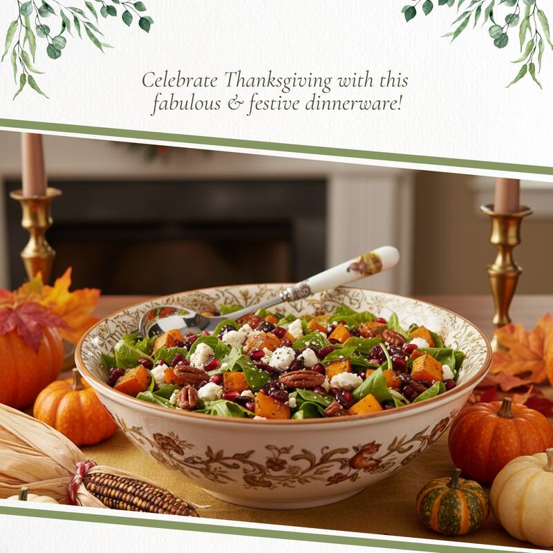 Spode Woodland Set of 2 Salad Servers - 10"