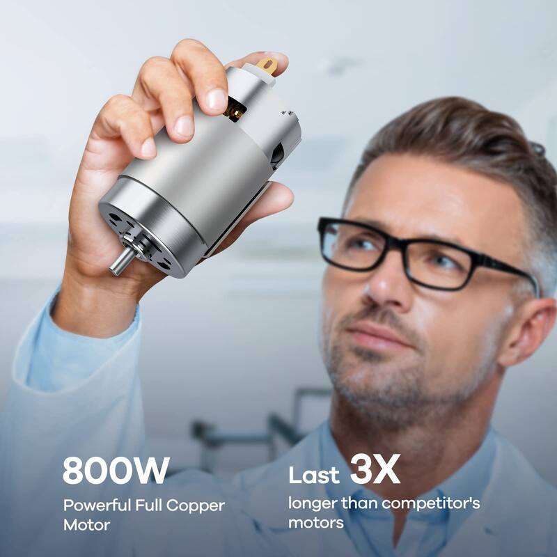 Immersion Blender 8 in 1 Hand Blender 800W Heavy Duty Motor, 15 Speed