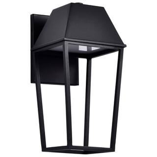 Colt 10 Watt LED Medium Outdoor Lantern Matte Black Finish - Matte Black