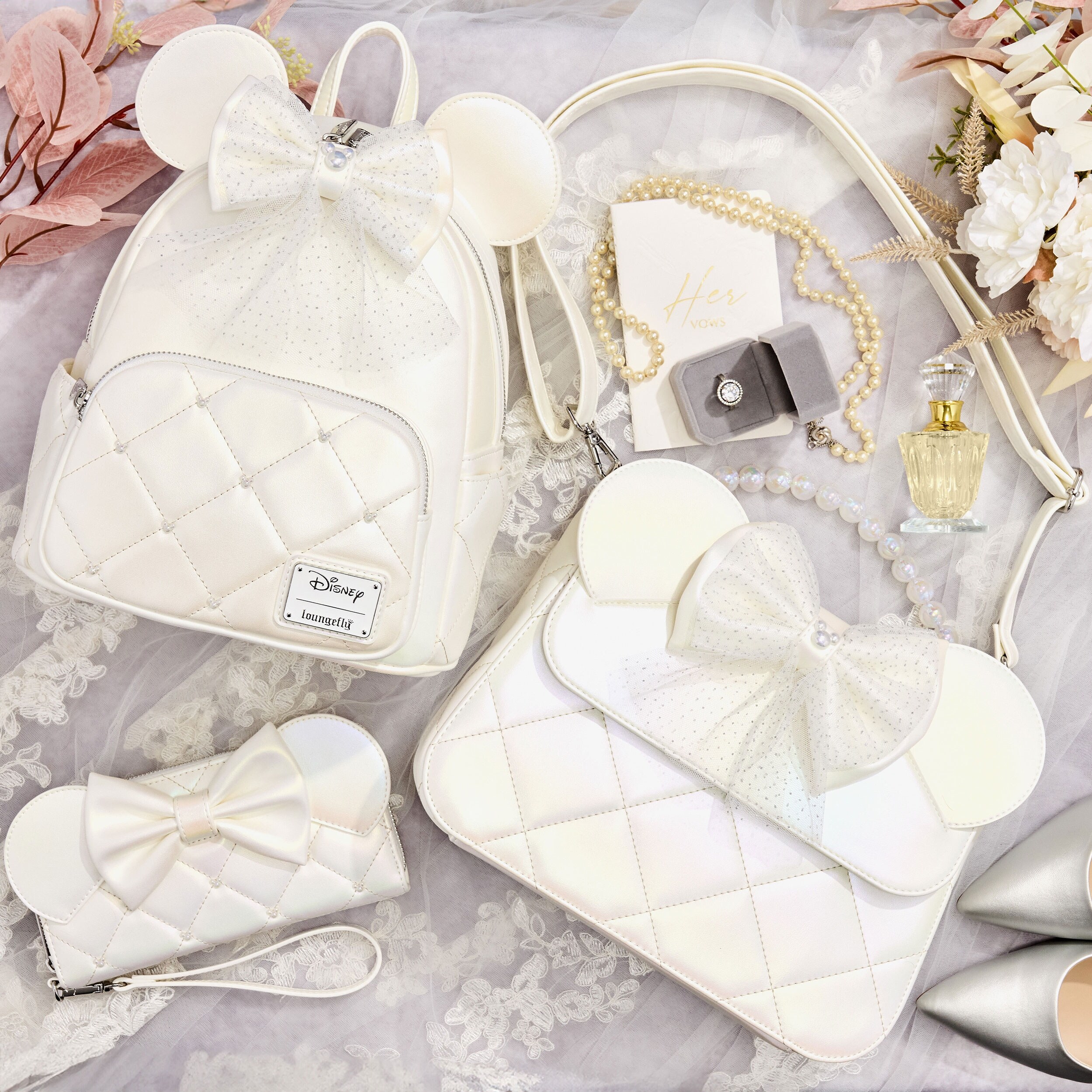 cute disney mini backpack Loungefly The Minnie Mouse Classic Series Backpack: Lavender Haze - 707 Street Exclusive zipped pocket Mickey & Minnie Beach Fun