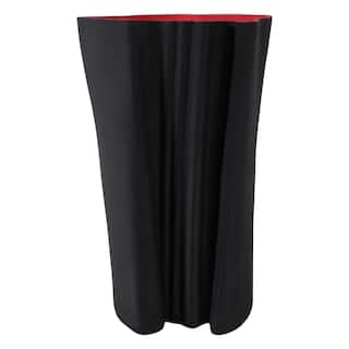 Contemporary Sculptural Porcelain Vase with Textured Ribbed Design