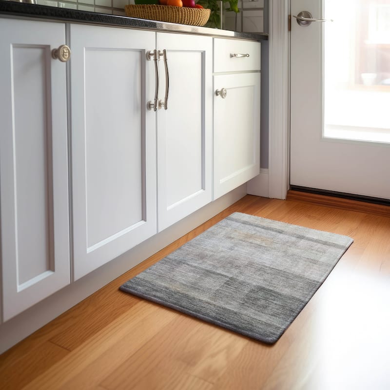 Premium Washable Super Soft Contemporary Ombre Mayfield Rug - Taupe - 1' 8" x 2' 6" - Rectangle