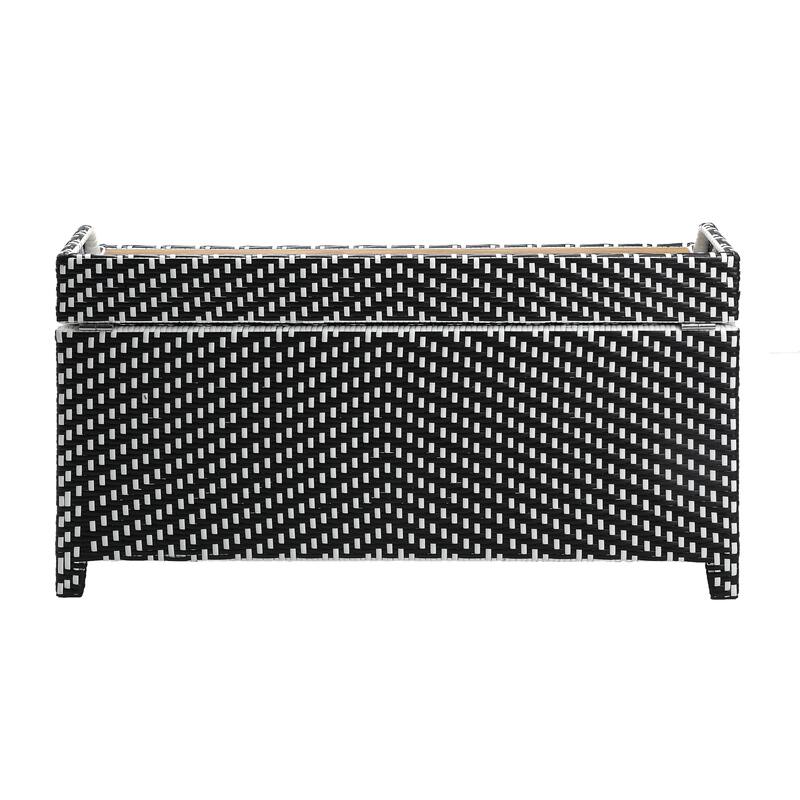 Courtnie Beach Aluminum Outdoor Poolside Storage Bench by Furniture of America
