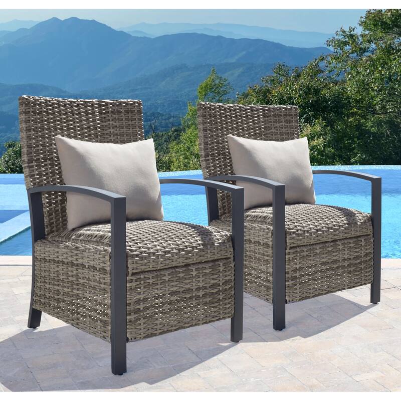 Abbyson Memphis Dining Armchair With Cushion (2-Pack)