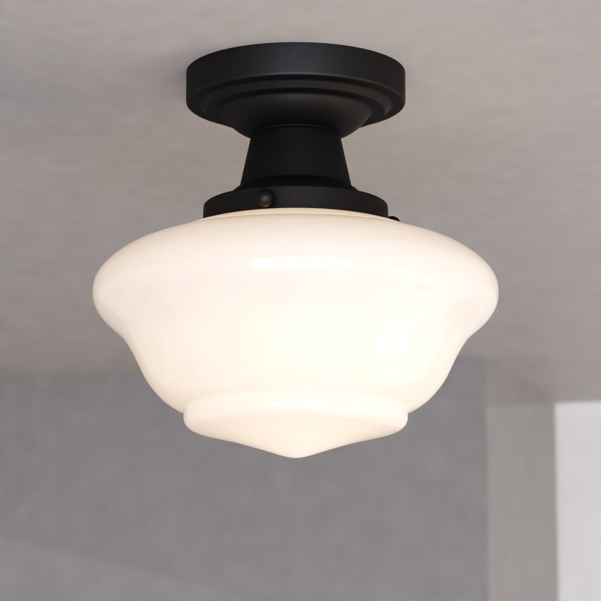 Vaxcel C0311 Eastgate 8.75 in. W Semi Flush Ceiling Light Antique Gold