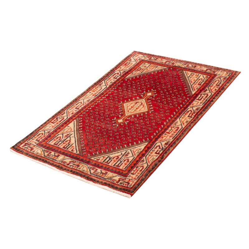 ECARPETGALLERY Hand-knotted Andelz Copper Wool Rug - 3'5 x 5'2