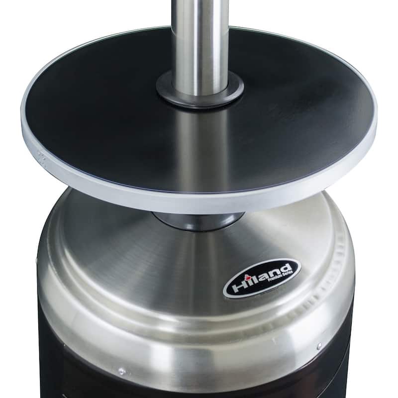 Hiland Black and Stainless Stel Steel Patio Heater