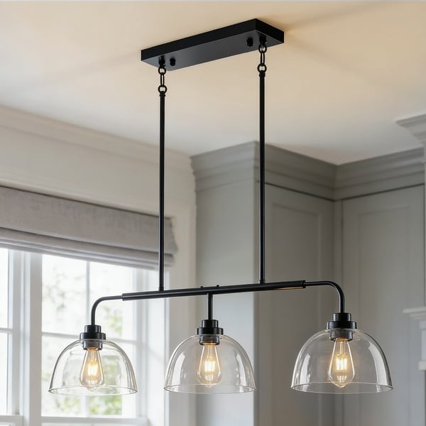 立夏③ Starsky 3-Light Linear Clear Glass Pendant - On Sale - Bed Bath