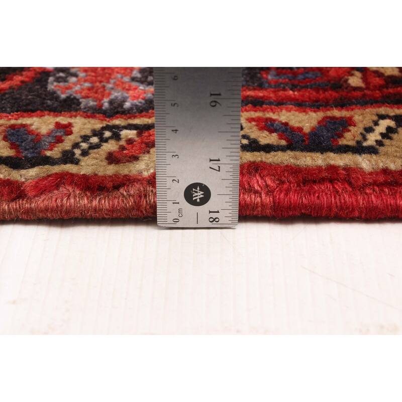 ECARPETGALLERY Hand-knotted Sarabi Dark Red Wool Rug - 8'7 x 10'10