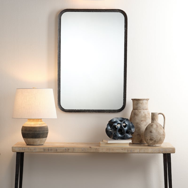 Jamie Young Bernard Ceramic Table Lamp with Linen Shade