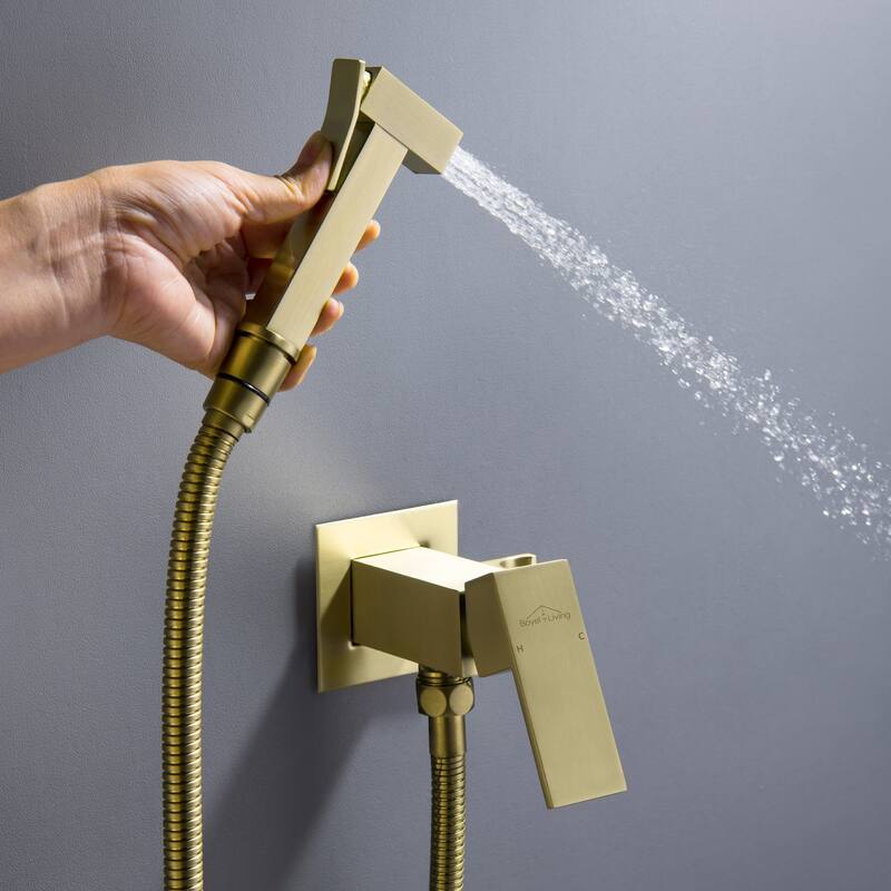Wall Mount Single-Handle Bidet Faucet with Handle
