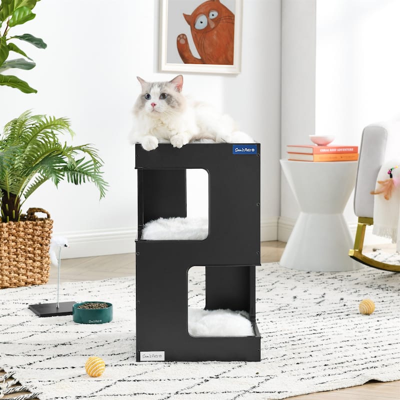 Escher Cat Tree 23.5'' in Black
