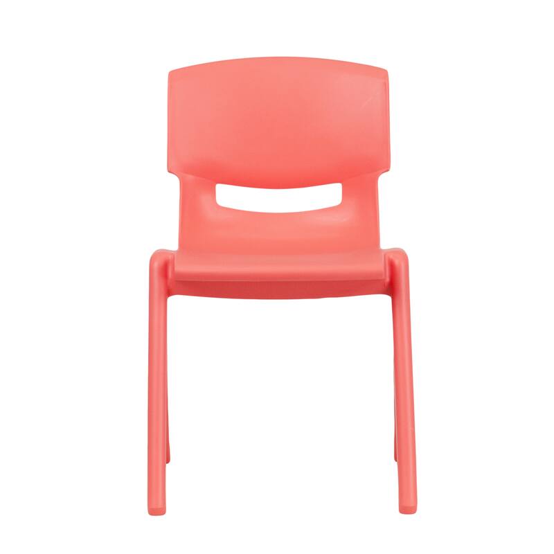 2 Pack Plastic Stack School Chair with 13.25"H Seat, K-2 School Chair