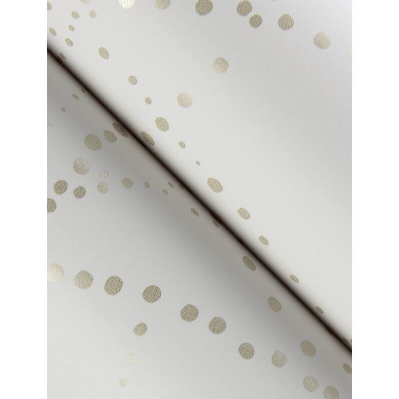 A-Street Prints Alcott Ivory Dotted Wallpaper