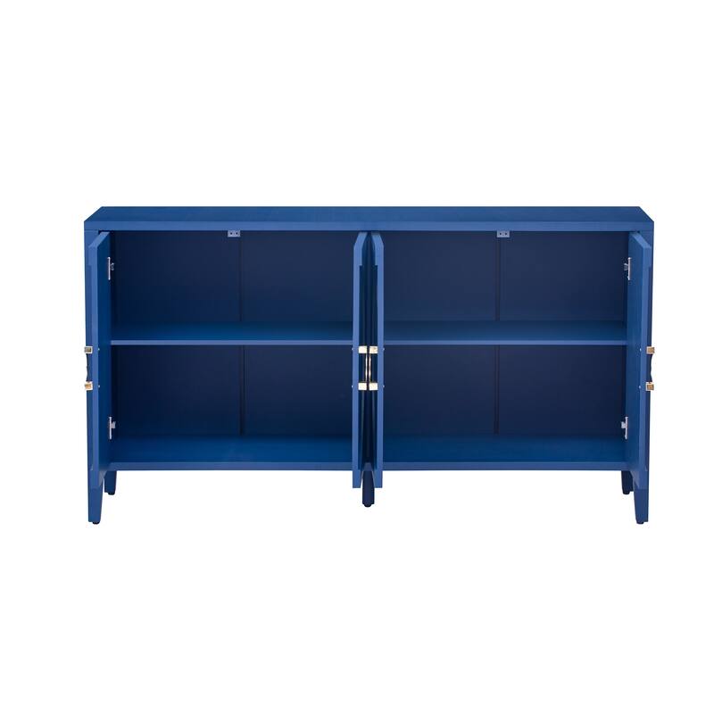 Four-door sideboard with French-Inspired,Suitable for Living Rooms, Entrance and Study Rooms